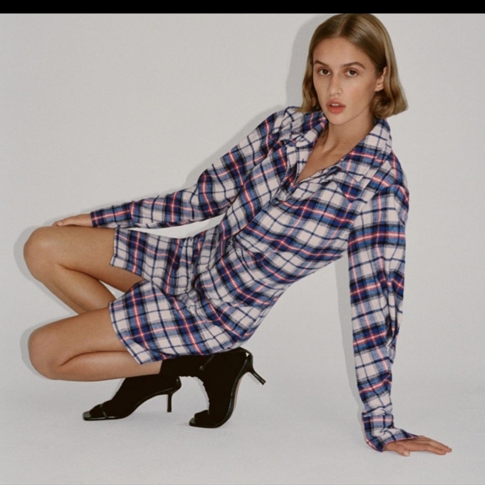 NWT ZARA PLAID DRESS